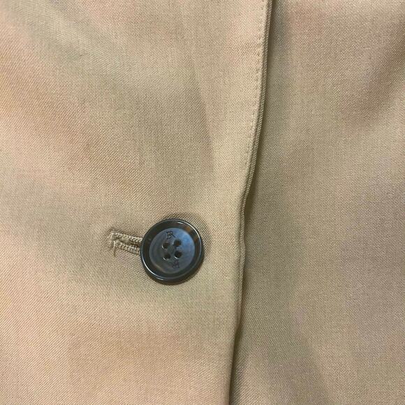 Banana Republic One Button Tailored Jacket Women's Tan size 14 - Picture 9 of 9